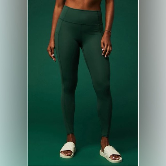 NWT- Fabletics PureLuxe HW Pocket Full Length Leggings -EVERPINE (27”)REG INSEAM - Picture 7 of 10